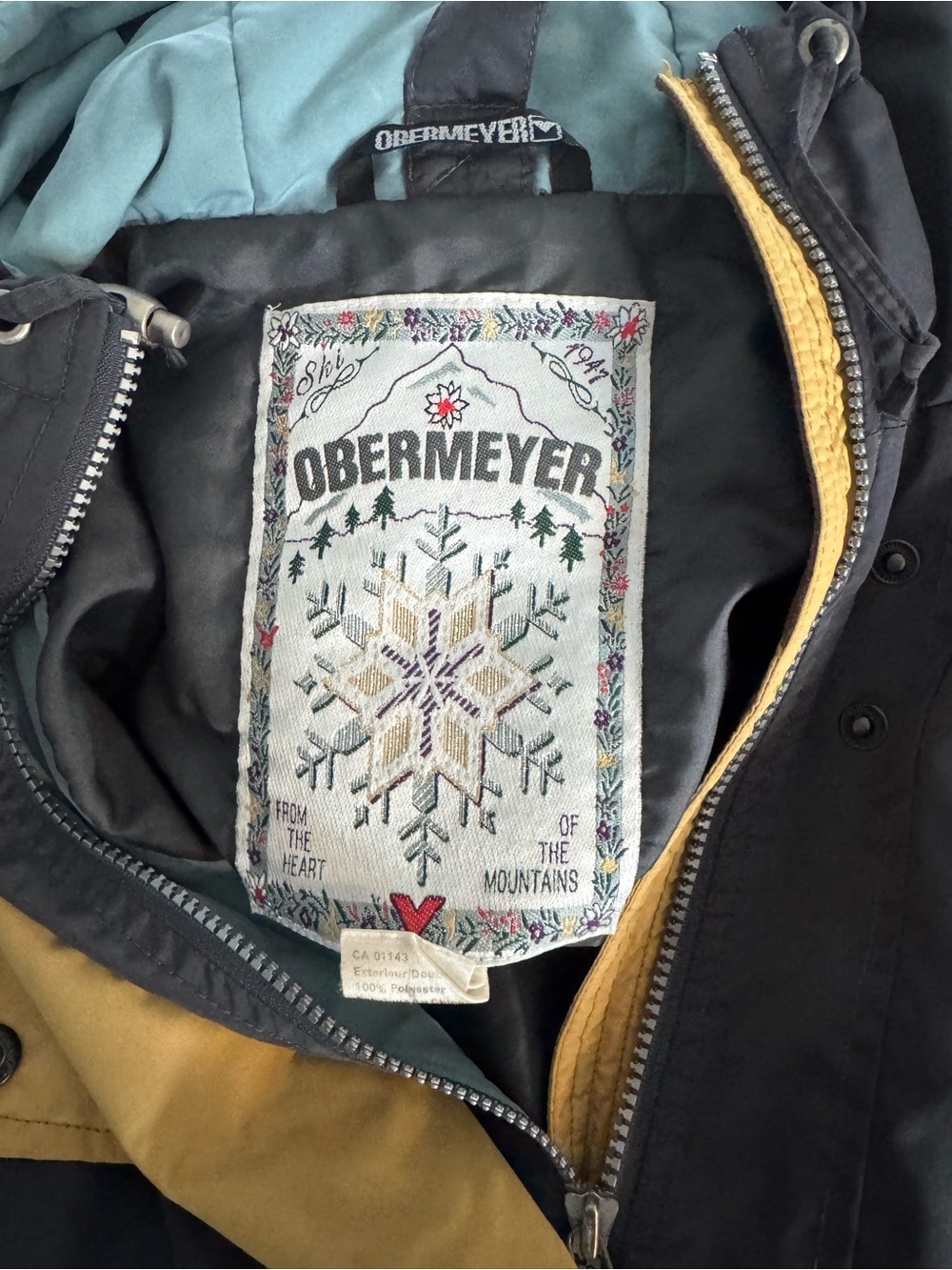 Obermeyer Grey Embroidered Light Jacket - Picture 2 of 6